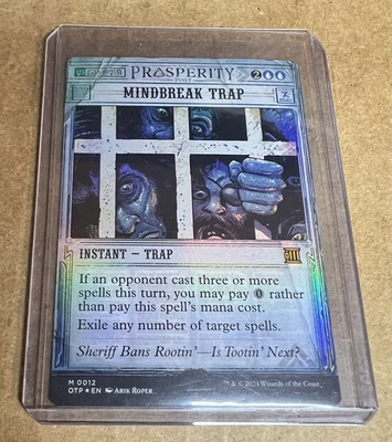 Mindbreak Trap Signed Sketched Foil Artist Proof MTG RARE - Image 1 of 2
