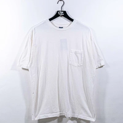 Old Navy Blank Pocket T-Shirt Single Stitch XL VTG 90s Skate Streetwear - Image 1 of 4