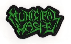 Municipal Waste Sew-on Patch | American Thrash Metal Crossover Thrash Band Logo - Picture 1 of 1
