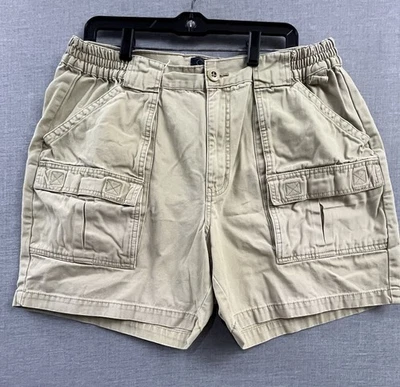 RedHead Shorts Mens 38 Beige Relax Khaki Cargo Flat Front Utility Outdoor - Image 1 of 4