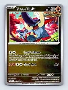 Great Tusk - Reverse Holo SV05: Temporal Forces 097/162 NM/LP - Picture 1 of 2