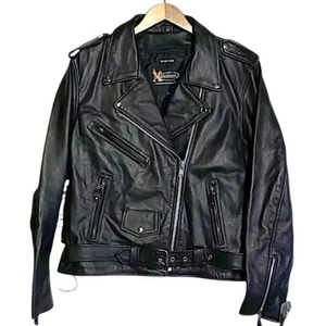 Womens Leather Jacket Size XL Zip Out Liner Motorcycle Jacket Xelement B7802 NEW - Picture 1 of 14