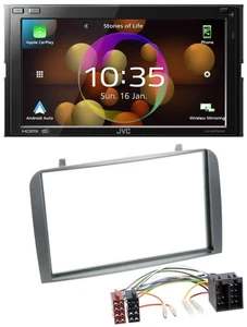 JVC DAB MP3 2DIN Bluetooth USB Autoradio für Alfa Romeo GT 147 00-10 anthrazit - Bild 1 von 9