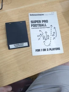 B1 Mattel Intellivision Super Pro Football W/ Manual - Picture 1 of 5