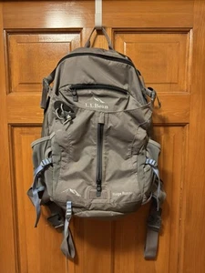 LL BEAN Ridge Runner Backpack Gray Hiking Camping Day Pack School Laptop - Bild 1 von 9