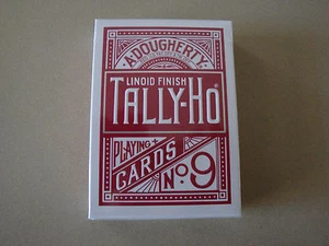 EDICIÓN DE TITANIO TALLY-HO. BARAJA DE CARTAS DE PÓKER USPCC MÁGICA CIRCULAR TRASERA CIRCULAR - Imagen 1 de 1