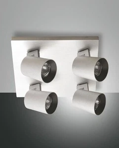 Modo Spot alluminio spazzolato 4 luci diffusore cilindro - Foto 1 di 1