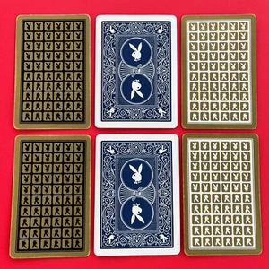 (6) single PLAYBOY BUNNY HEAD LOGO playing cards - VINTAGE - made USA - Picture 1 of 1