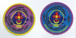 100 Years of MALAYSIA MALAYSIAN SCOUTING - SABAH SCOUT 2013 CENTENARY PATCH SET - Picture 1 of 2