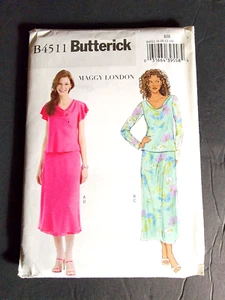 Butterick B4511 Sewing Pattern Skirts Tops Size 8-10-12-14 Uncut 2 Variations - Picture 1 of 4