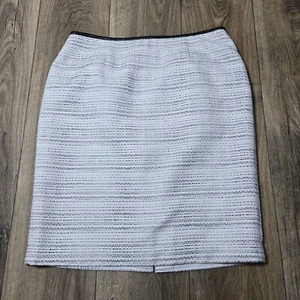 Calvin Klein Jacquard Marmoriert Muster Kunstleder Besatz Bleistiftrock Gr. 14 Neu - Bild 1 von 14