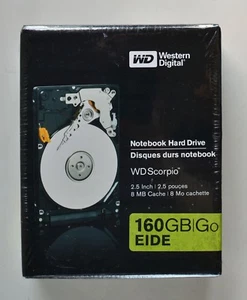 Western Digital 160GB EIDE WD1600VERTL WD Scorpio Notebook Hard Drive NEW IN BOX - Picture 1 of 6