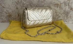 Vintage Taxco Mexico Sterling Silver Woven Evening Signed Purse - Picture 1 of 13