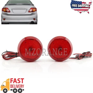 Red Bumper Reflector LED Brake Lamps For Scion iQ xB For Toyota Corolla Sienna - Picture 1 of 8