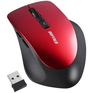 Mouse Wireless Silent 5Button dpi Switching BlueLED Red BSMBW325RD - Picture 1 of 8