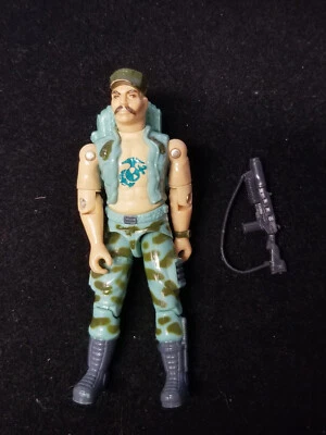 Original 1983 G.I. JOE Gung Ho Action Figure with Gun and Back Pack - Image 1 of 4