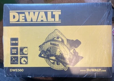 DeWalt DWE560-GB Circular Saw 184mm 1350W 220V Electric Compact - NEW SEALED - Image 1 of 4