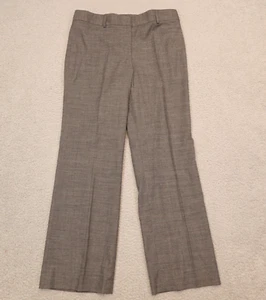 Tahari Pants Women's P14 Gray Straight Leg Wool Blend Dressy Business USA Made - Picture 1 of 5