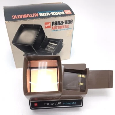GAF Pana-Vue Automatic Lighted 2x2 Slide Viewer Vintage Battery Operated READ - Image 1 of 4