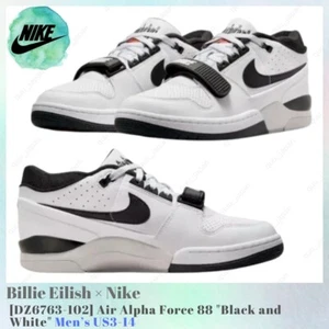 Billie Eilish × Nike Air Alpha Force 88 Black and White DZ6763-102 Men's US3-14 - Picture 1 of 8