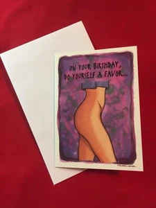 Naughty Greeting Card Funny Humor Sarcastic Joke Birthday Anniversary Vintage  - Picture 1 of 2