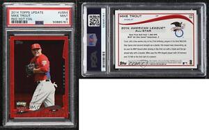 2014 Topps Update All-Star Red Hot Foil Mike Trout #US-54 PSA 9 MINT