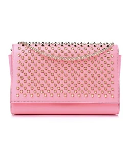 🙂 Auténtico Bolso de Bolso Dolly Paloma Oro con Picos de Piel de Becerro CHRISTIAN LOUBOUTIN 🙂 - Imagen 1 de 12