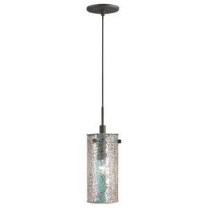 Woodbridge Lighting Tube Eclipse Metal Mini Pendant in Mosaic Iridescent/Bronze - Picture 1 of 1