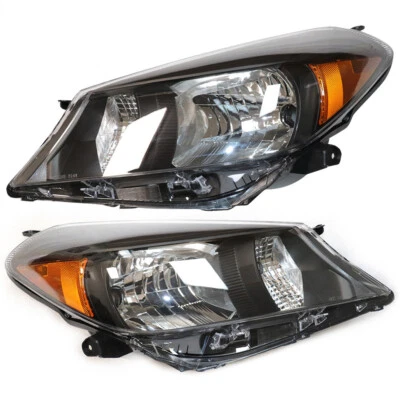 Headlights Headlamps For 2012 2013 2014 Toyota Yaris Hatchback Left & Right Side - Image 1 of 4