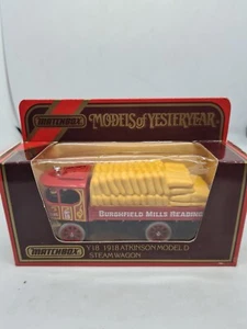 MATCHBOX Models Of YESTERYEAR Y-18 ATKINSON MODEL D STEAM WAGON BURGHFIELD MILLS - Picture 1 of 7