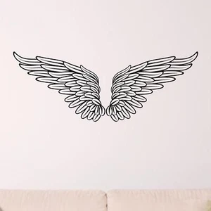 Calcomanía de pared Angel Wings v4 transferencia plumas cielo hogar dormitorio vinilo Reino Unido - Imagen 1 de 36