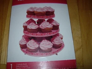 VALENTINE 3 TIER CUPCAKE STAND--HOLDS 24 CUPCAKES---#V1 - Picture 1 of 24