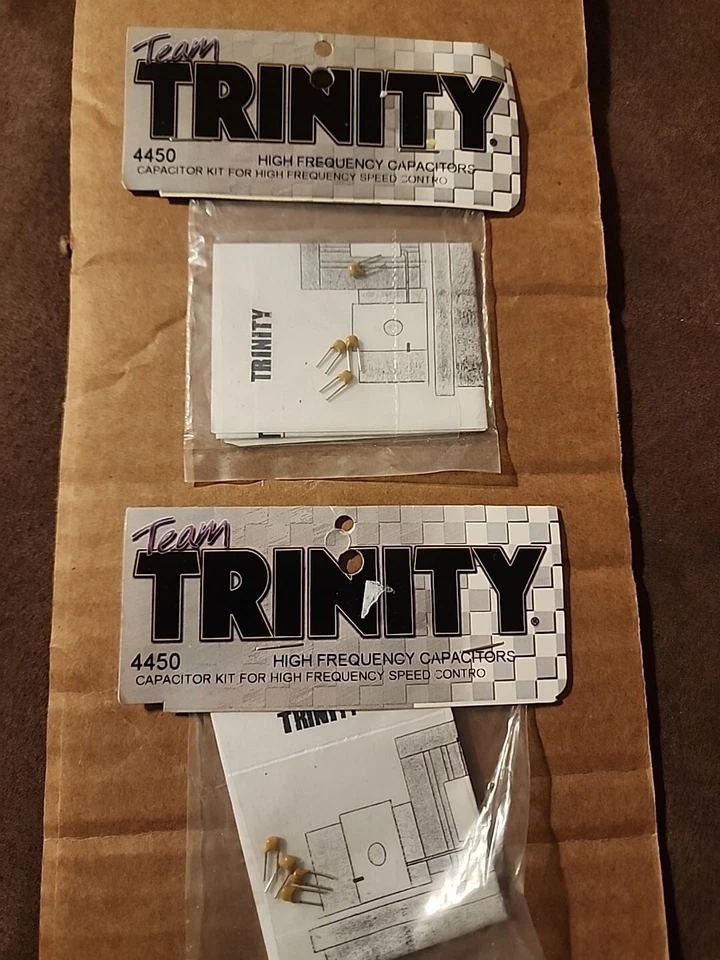 2 4450 Team Trinity Vintage High Frequency Capacitors R/C Car Spare Part New - Image 1 of 1