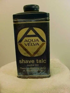 Vintage Aqua Velva Rasiertalkum Dose voll - Bild 1 von 7