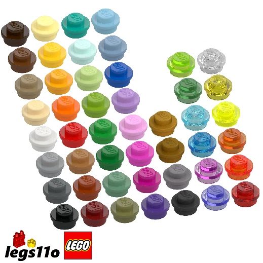 LEGO 4073 / 6141 / 30057 - Pack of 2x 4x 8x 12x 20x - NEW Plate 1x1 Stud Round - image 1 of 3