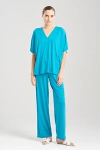 NATORI AC6205 CONGO DOLMAN PAJAMA SET IN LIGHT BLUE SIZE X-SMALL - Picture 1 of 2