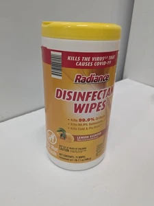 Radiance Desinfektionstücher 75 Ct Zitronenduft tötet 99,9% Bakterien & Viren - Bild 1 von 8