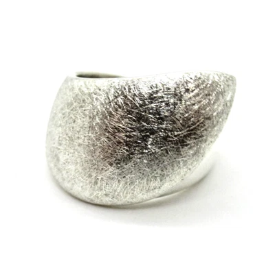 TOP DESIGNER Ring 925 Sterling Silber Ring QUINN 70s mattiert Luxury COOL - Bild 1 von 4