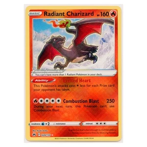 2023 Pokémon Radiant Charizard Crown Zenith Radiant Rare #020/159 Near Mint - Bild 1 von 3