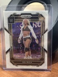 2023 Panini Prizm WWE Sol Ruca SSP White Sparkle Rookie RC #105 - Picture 1 of 2