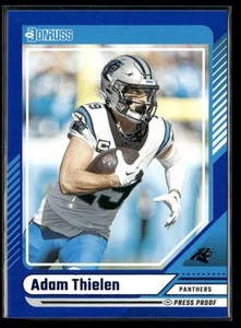 2024 Donruss #209 Adam Thielen Press Proof Blue Carolina Panthers - Picture 1 of 2