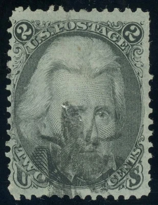 USA  Scott# 93 Var Split "F" Grill + Insect Fancy Cancel, PFC, SCV $60+ (57100) - Image 1 of 3