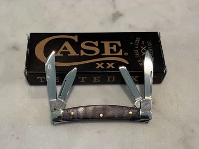 CASE SMALL CONGRESS CURLY MAPLE SMOOTH BONE KNIFE # 7468 SS NEVER USED IN BOX - Image 1 of 4