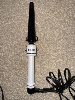 Hot Shot Tools Negro Perla 1 1/4" Rizador Cónico Nano Cerámica Titanio Foto 1 de 4