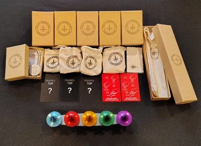 Raro ForeverSpin OG 1st Run Mystery Metal Top Set + Base + Bonus + Cajas y Bolsas Foto 1 de 4