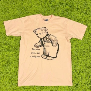 Vintage Teddybär süßes ganzes Shirt Größe L Normcore - Bild 1 von 6