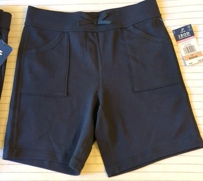 IZOD Approved Schoolwear Size 12 Reg Navy Blue Bermuda Shorts Uniform Girl's  Foto 1 de 3