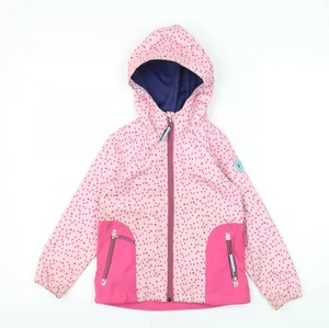 Killtec Girls Pink Spotted Jacket, 9 Years, Breathable & Stylish - Picture 1 of 12