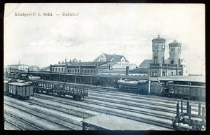 GERMANY Koenigszelt POLAND Jaworzyna Slaska Postcard 1910s Train Station - Picture 1 of 2