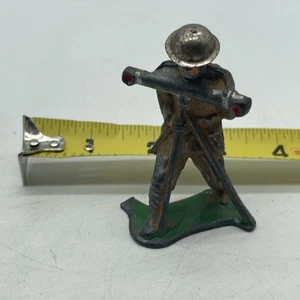 De colección Marclay Juguete Soldado Sosteniendo Iluminación Trípode Soldado Hecho en EE. UU. - Imagen 1 de 5